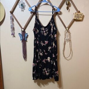 Torrid Black Floral Midi Dress